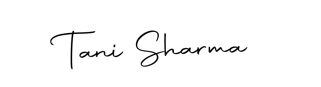 You should practise on your own different ways (Autography-DOLnW) to write your name (Tani Sharma) in signature. don't let someone else do it for you. Tani Sharma signature style 10 images and pictures png