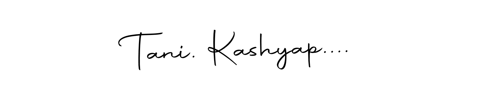 Make a beautiful signature design for name Tani. Kashyap..... With this signature (Autography-DOLnW) style, you can create a handwritten signature for free. Tani. Kashyap.... signature style 10 images and pictures png