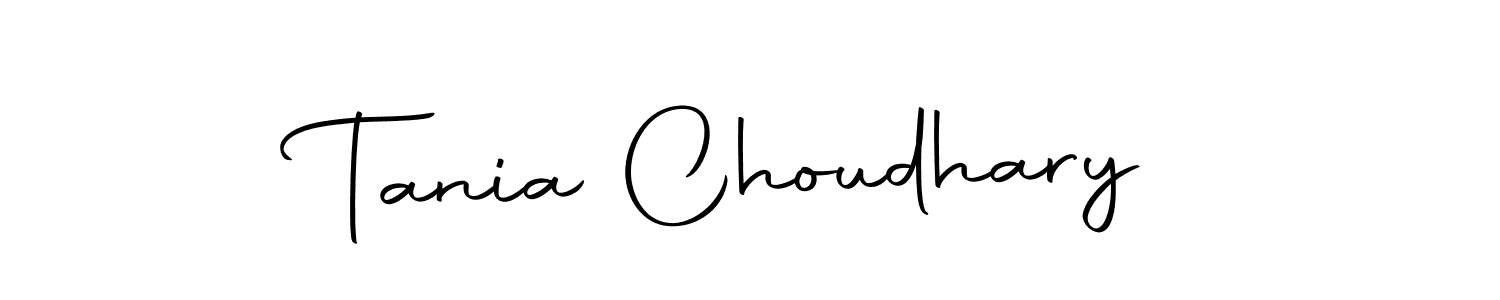 Tania Choudhary stylish signature style. Best Handwritten Sign (Autography-DOLnW) for my name. Handwritten Signature Collection Ideas for my name Tania Choudhary. Tania Choudhary signature style 10 images and pictures png