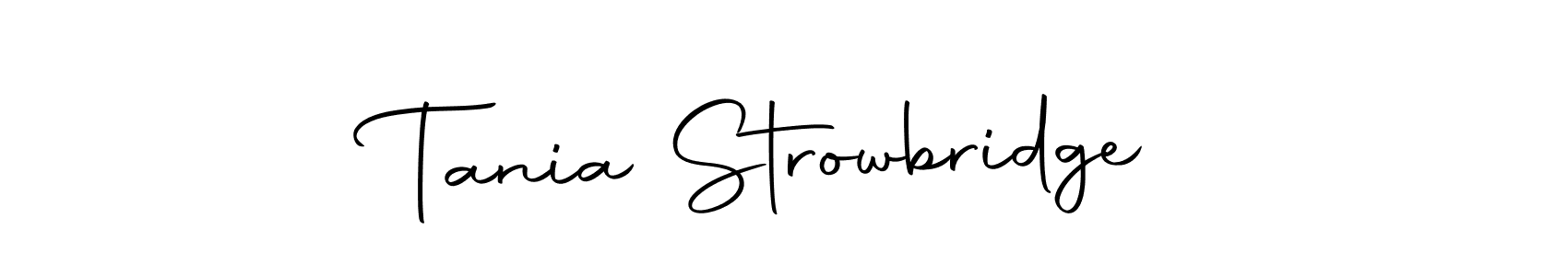 Make a short Tania Strowbridge signature style. Manage your documents anywhere anytime using Autography-DOLnW. Create and add eSignatures, submit forms, share and send files easily. Tania Strowbridge signature style 10 images and pictures png