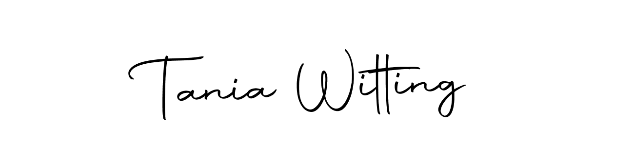 Tania Witting stylish signature style. Best Handwritten Sign (Autography-DOLnW) for my name. Handwritten Signature Collection Ideas for my name Tania Witting. Tania Witting signature style 10 images and pictures png