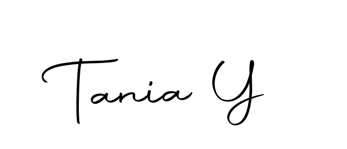 This is the best signature style for the Tania Y name. Also you like these signature font (Autography-DOLnW). Mix name signature. Tania Y signature style 10 images and pictures png