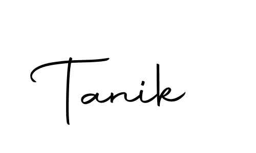 How to make Tanik name signature. Use Autography-DOLnW style for creating short signs online. This is the latest handwritten sign. Tanik signature style 10 images and pictures png
