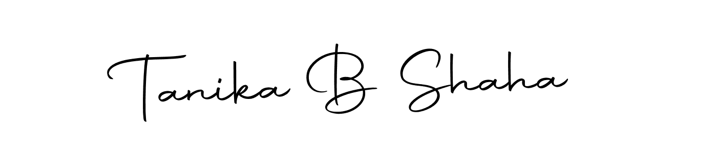 Also we have Tanika B Shaha name is the best signature style. Create professional handwritten signature collection using Autography-DOLnW autograph style. Tanika B Shaha signature style 10 images and pictures png