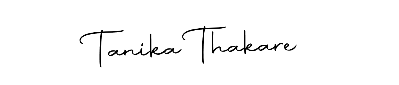 How to make Tanika Thakare signature? Autography-DOLnW is a professional autograph style. Create handwritten signature for Tanika Thakare name. Tanika Thakare signature style 10 images and pictures png