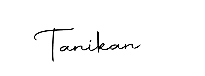 The best way (Autography-DOLnW) to make a short signature is to pick only two or three words in your name. The name Tanikan  include a total of six letters. For converting this name. Tanikan  signature style 10 images and pictures png