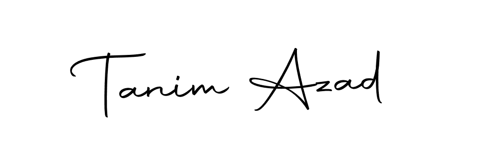 How to make Tanim Azad name signature. Use Autography-DOLnW style for creating short signs online. This is the latest handwritten sign. Tanim Azad signature style 10 images and pictures png