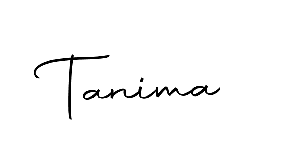 Design your own signature with our free online signature maker. With this signature software, you can create a handwritten (Autography-DOLnW) signature for name Tanima. Tanima signature style 10 images and pictures png