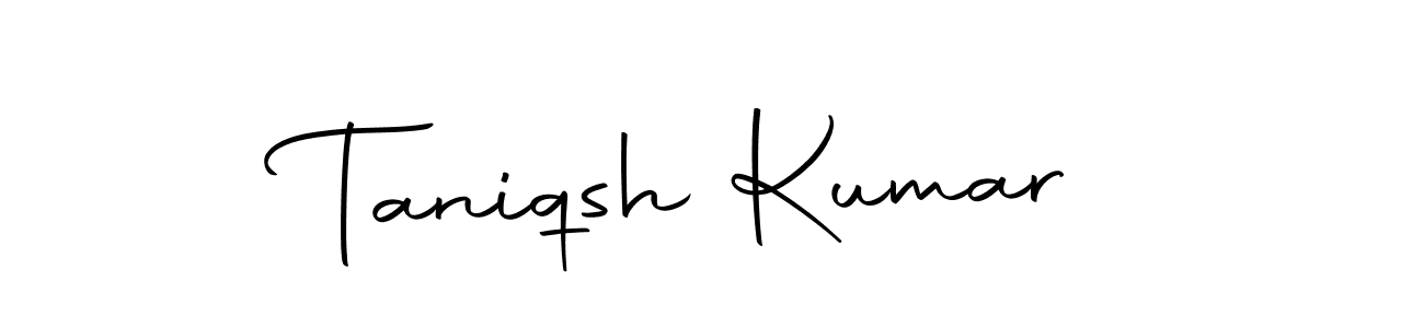 How to make Taniqsh Kumar name signature. Use Autography-DOLnW style for creating short signs online. This is the latest handwritten sign. Taniqsh Kumar signature style 10 images and pictures png