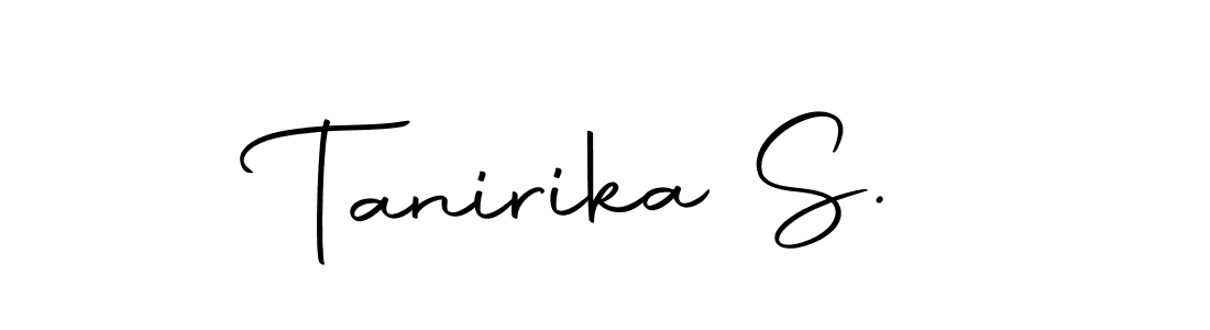 Make a beautiful signature design for name Tanirika S.. Use this online signature maker to create a handwritten signature for free. Tanirika S. signature style 10 images and pictures png