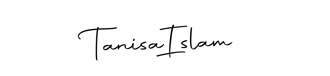 Create a beautiful signature design for name Tanisa  Islam. With this signature (Autography-DOLnW) fonts, you can make a handwritten signature for free. Tanisa  Islam signature style 10 images and pictures png