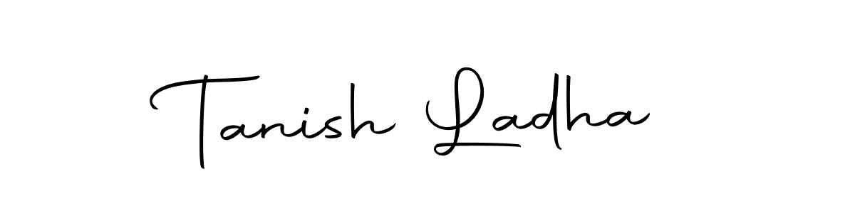 You should practise on your own different ways (Autography-DOLnW) to write your name (Tanish Ladha) in signature. don't let someone else do it for you. Tanish Ladha signature style 10 images and pictures png