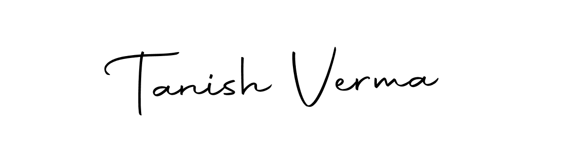 You should practise on your own different ways (Autography-DOLnW) to write your name (Tanish Verma) in signature. don't let someone else do it for you. Tanish Verma signature style 10 images and pictures png