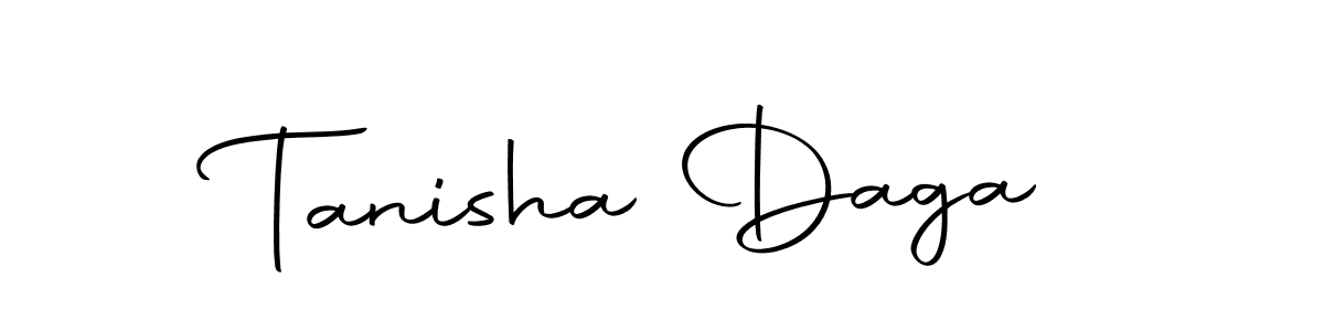 Create a beautiful signature design for name Tanisha Daga. With this signature (Autography-DOLnW) fonts, you can make a handwritten signature for free. Tanisha Daga signature style 10 images and pictures png