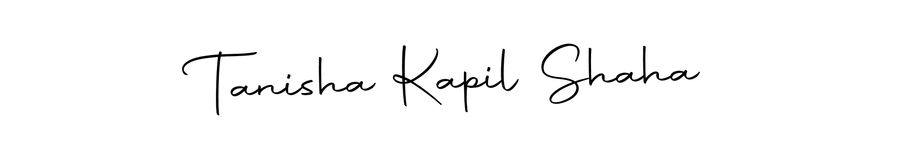 Similarly Autography-DOLnW is the best handwritten signature design. Signature creator online .You can use it as an online autograph creator for name Tanisha Kapil Shaha. Tanisha Kapil Shaha signature style 10 images and pictures png
