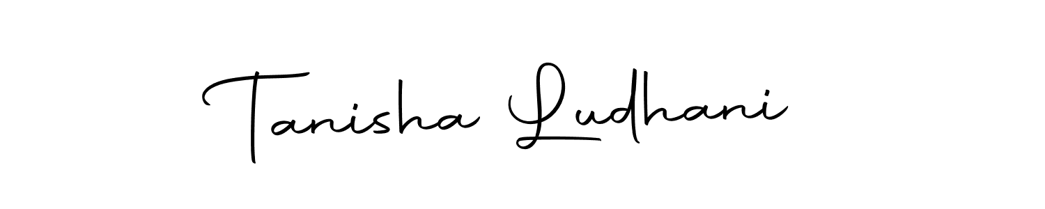 Design your own signature with our free online signature maker. With this signature software, you can create a handwritten (Autography-DOLnW) signature for name Tanisha Ludhani. Tanisha Ludhani signature style 10 images and pictures png