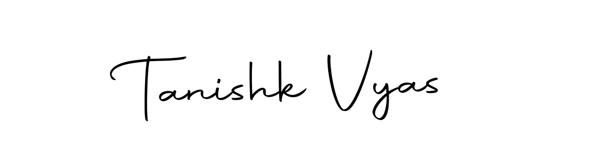 Make a beautiful signature design for name Tanishk Vyas. Use this online signature maker to create a handwritten signature for free. Tanishk Vyas signature style 10 images and pictures png