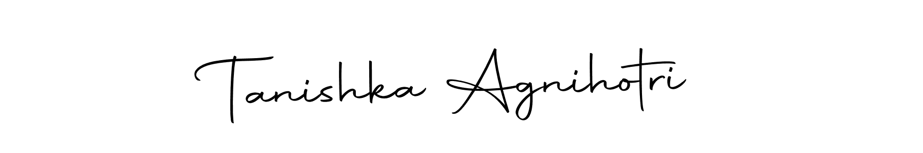Autography-DOLnW is a professional signature style that is perfect for those who want to add a touch of class to their signature. It is also a great choice for those who want to make their signature more unique. Get Tanishka Agnihotri name to fancy signature for free. Tanishka Agnihotri signature style 10 images and pictures png