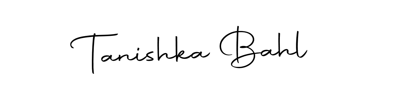 The best way (Autography-DOLnW) to make a short signature is to pick only two or three words in your name. The name Tanishka Bahl include a total of six letters. For converting this name. Tanishka Bahl signature style 10 images and pictures png