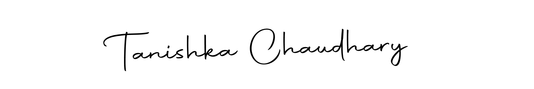 The best way (Autography-DOLnW) to make a short signature is to pick only two or three words in your name. The name Tanishka Chaudhary include a total of six letters. For converting this name. Tanishka Chaudhary signature style 10 images and pictures png