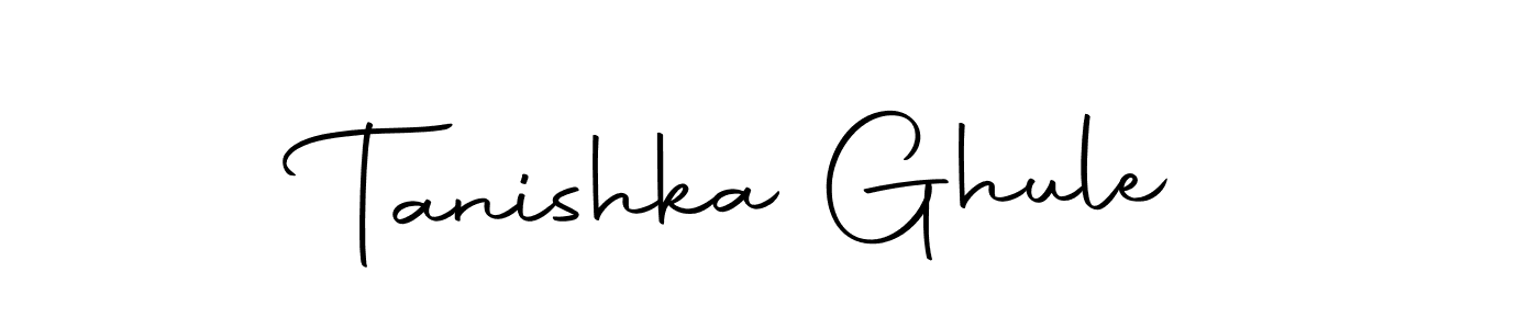 How to make Tanishka Ghule name signature. Use Autography-DOLnW style for creating short signs online. This is the latest handwritten sign. Tanishka Ghule signature style 10 images and pictures png