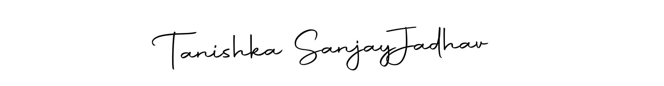 You can use this online signature creator to create a handwritten signature for the name Tanishka Sanjay  Jadhav. This is the best online autograph maker. Tanishka Sanjay  Jadhav signature style 10 images and pictures png