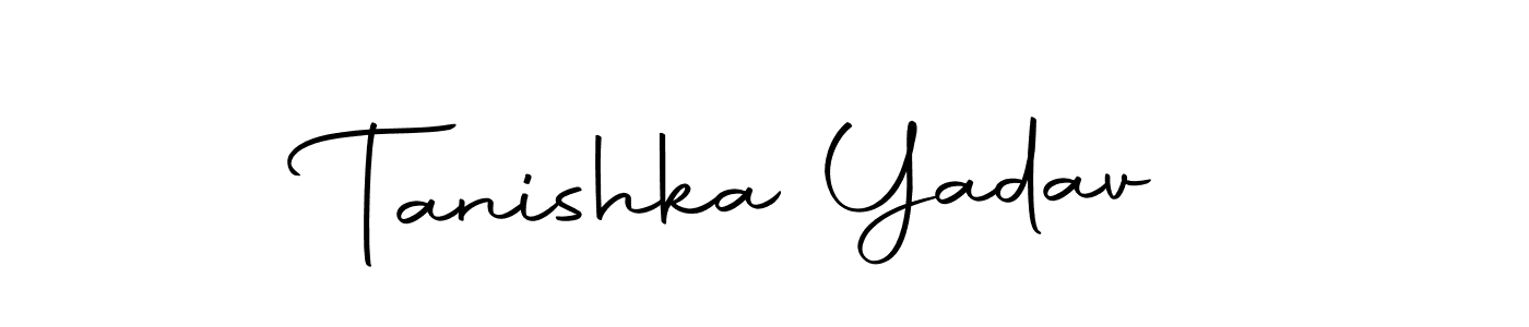 Create a beautiful signature design for name Tanishka Yadav. With this signature (Autography-DOLnW) fonts, you can make a handwritten signature for free. Tanishka Yadav signature style 10 images and pictures png