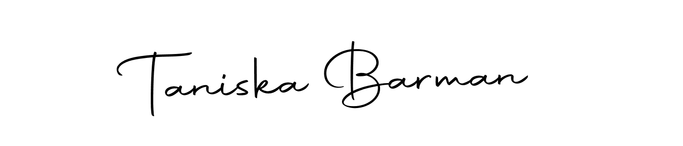 Make a short Taniska Barman signature style. Manage your documents anywhere anytime using Autography-DOLnW. Create and add eSignatures, submit forms, share and send files easily. Taniska Barman signature style 10 images and pictures png