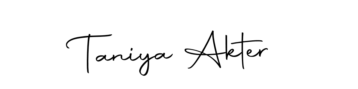 Also we have Taniya Akter name is the best signature style. Create professional handwritten signature collection using Autography-DOLnW autograph style. Taniya Akter signature style 10 images and pictures png