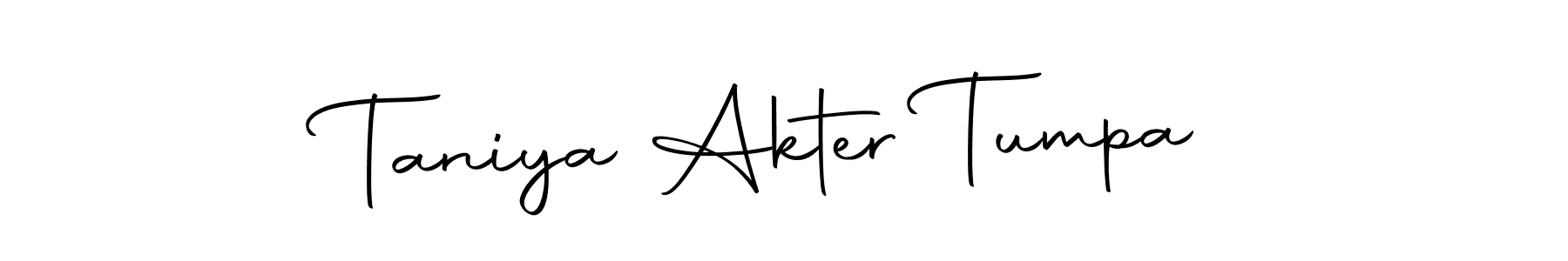 It looks lik you need a new signature style for name Taniya Akter Tumpa. Design unique handwritten (Autography-DOLnW) signature with our free signature maker in just a few clicks. Taniya Akter Tumpa signature style 10 images and pictures png