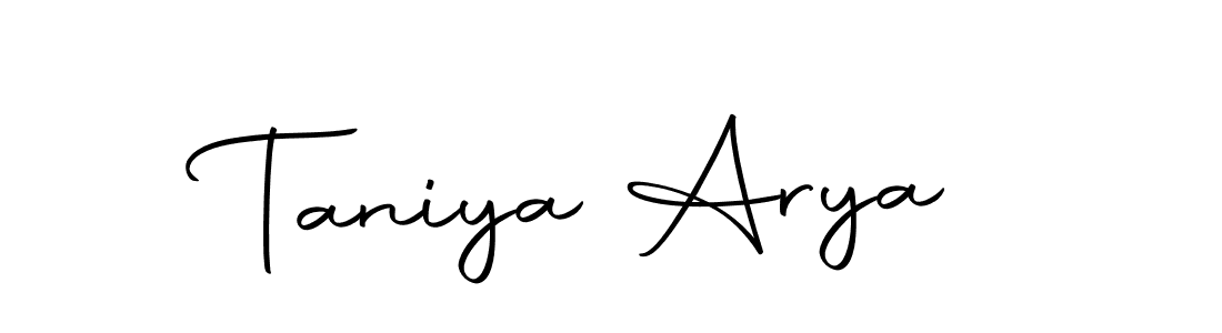 Also we have Taniya Arya name is the best signature style. Create professional handwritten signature collection using Autography-DOLnW autograph style. Taniya Arya signature style 10 images and pictures png