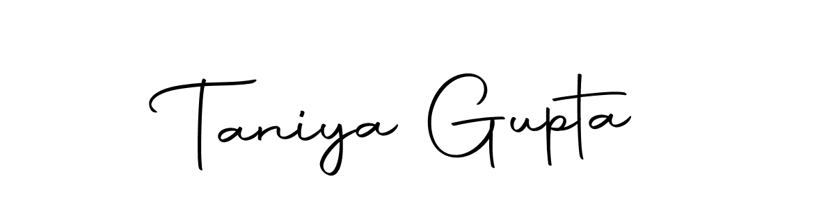 Use a signature maker to create a handwritten signature online. With this signature software, you can design (Autography-DOLnW) your own signature for name Taniya Gupta. Taniya Gupta signature style 10 images and pictures png