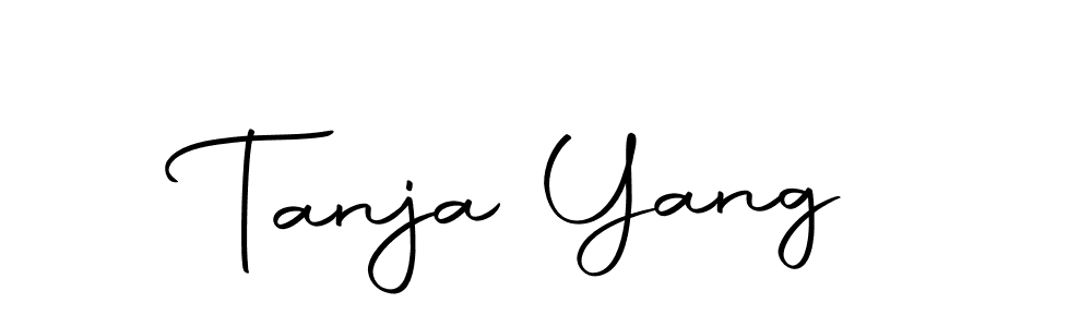Use a signature maker to create a handwritten signature online. With this signature software, you can design (Autography-DOLnW) your own signature for name Tanja Yang. Tanja Yang signature style 10 images and pictures png