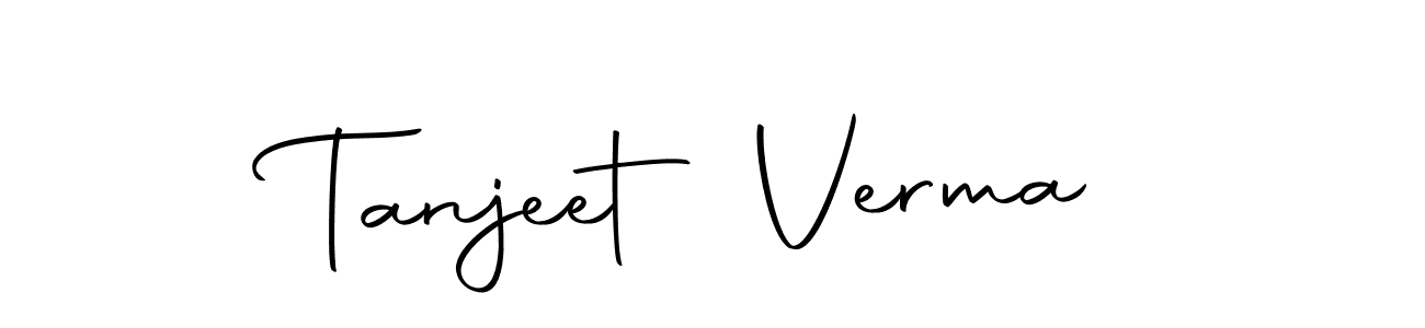 Make a short Tanjeet Verma signature style. Manage your documents anywhere anytime using Autography-DOLnW. Create and add eSignatures, submit forms, share and send files easily. Tanjeet Verma signature style 10 images and pictures png