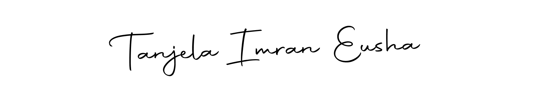 Make a beautiful signature design for name Tanjela Imran Eusha. With this signature (Autography-DOLnW) style, you can create a handwritten signature for free. Tanjela Imran Eusha signature style 10 images and pictures png