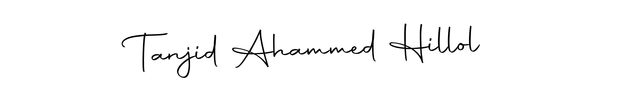 Design your own signature with our free online signature maker. With this signature software, you can create a handwritten (Autography-DOLnW) signature for name Tanjid Ahammed Hillol. Tanjid Ahammed Hillol signature style 10 images and pictures png