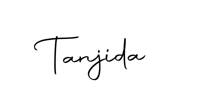 The best way (Autography-DOLnW) to make a short signature is to pick only two or three words in your name. The name Tanjida include a total of six letters. For converting this name. Tanjida signature style 10 images and pictures png