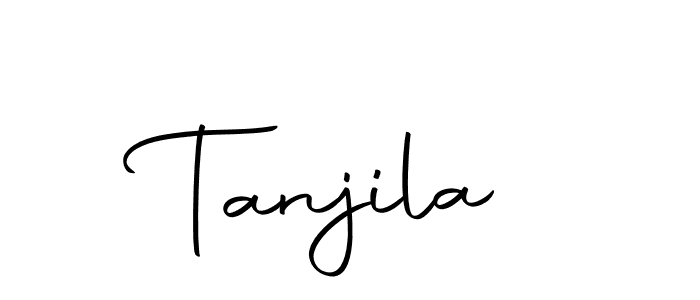 if you are searching for the best signature style for your name Tanjila. so please give up your signature search. here we have designed multiple signature styles  using Autography-DOLnW. Tanjila signature style 10 images and pictures png