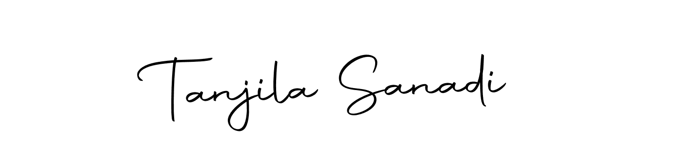Make a beautiful signature design for name Tanjila Sanadi. Use this online signature maker to create a handwritten signature for free. Tanjila Sanadi signature style 10 images and pictures png
