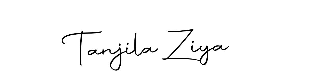 Design your own signature with our free online signature maker. With this signature software, you can create a handwritten (Autography-DOLnW) signature for name Tanjila Ziya. Tanjila Ziya signature style 10 images and pictures png