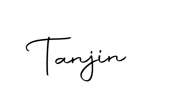 Use a signature maker to create a handwritten signature online. With this signature software, you can design (Autography-DOLnW) your own signature for name Tanjin. Tanjin signature style 10 images and pictures png
