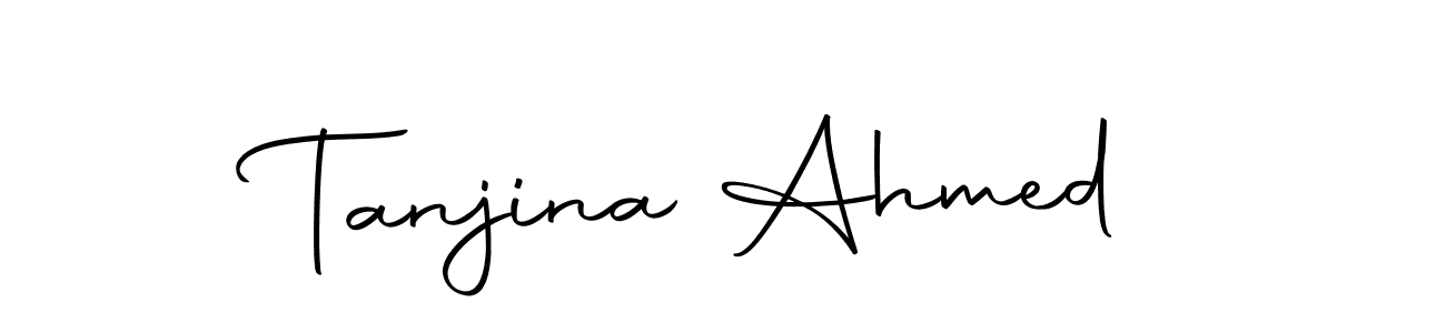 Use a signature maker to create a handwritten signature online. With this signature software, you can design (Autography-DOLnW) your own signature for name Tanjina Ahmed. Tanjina Ahmed signature style 10 images and pictures png