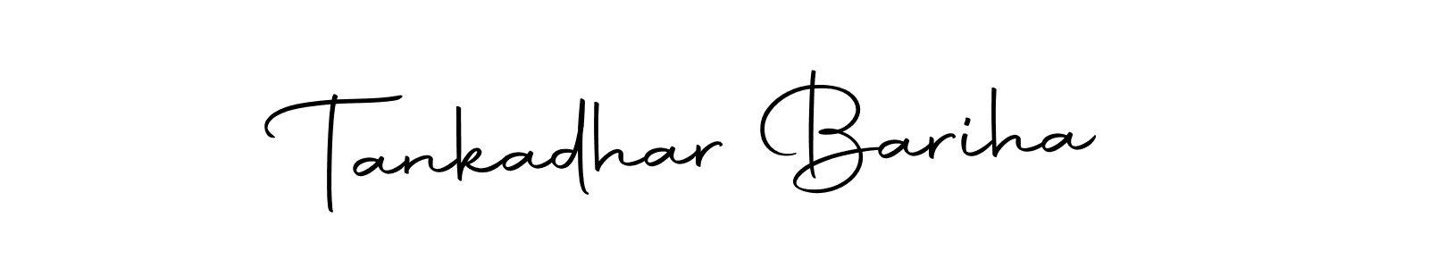 Make a beautiful signature design for name Tankadhar Bariha. With this signature (Autography-DOLnW) style, you can create a handwritten signature for free. Tankadhar Bariha signature style 10 images and pictures png