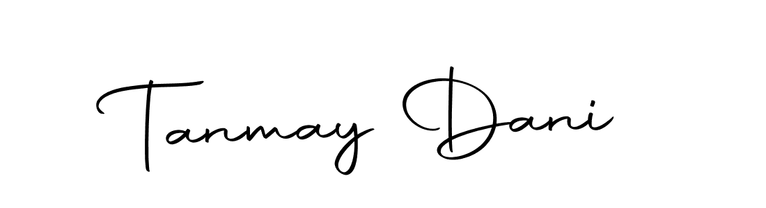 How to make Tanmay Dani name signature. Use Autography-DOLnW style for creating short signs online. This is the latest handwritten sign. Tanmay Dani signature style 10 images and pictures png