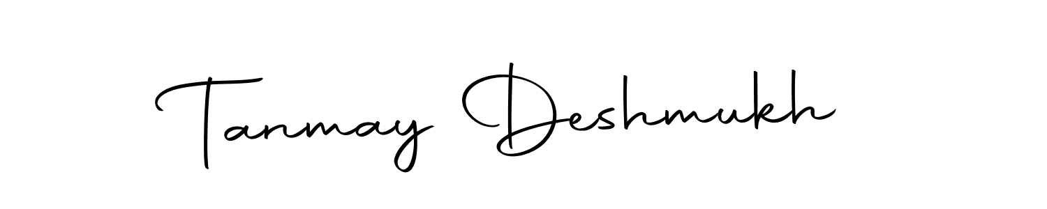 Use a signature maker to create a handwritten signature online. With this signature software, you can design (Autography-DOLnW) your own signature for name Tanmay Deshmukh. Tanmay Deshmukh signature style 10 images and pictures png