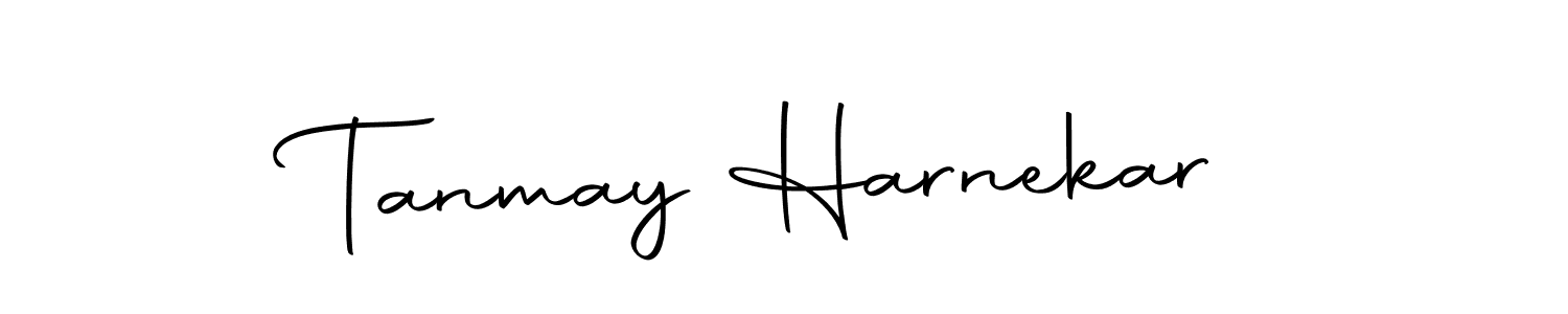 How to make Tanmay Harnekar name signature. Use Autography-DOLnW style for creating short signs online. This is the latest handwritten sign. Tanmay Harnekar signature style 10 images and pictures png