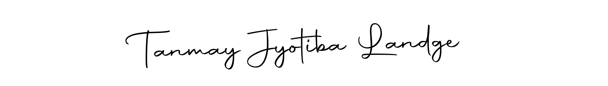 Tanmay Jyotiba Landge stylish signature style. Best Handwritten Sign (Autography-DOLnW) for my name. Handwritten Signature Collection Ideas for my name Tanmay Jyotiba Landge. Tanmay Jyotiba Landge signature style 10 images and pictures png