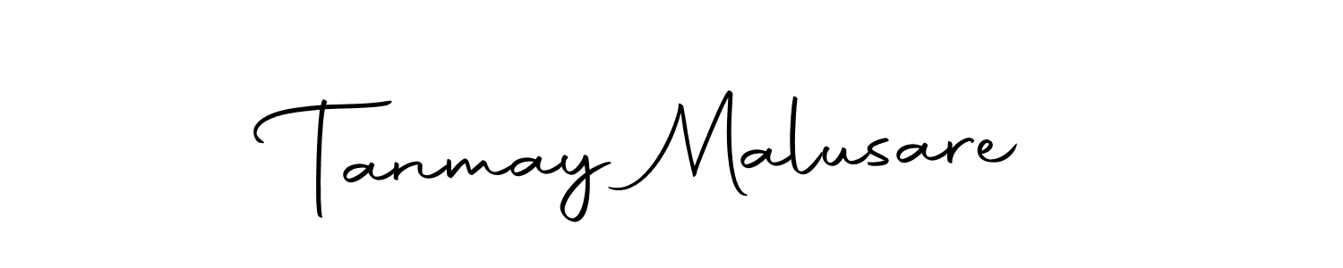 How to make Tanmay Malusare name signature. Use Autography-DOLnW style for creating short signs online. This is the latest handwritten sign. Tanmay Malusare signature style 10 images and pictures png