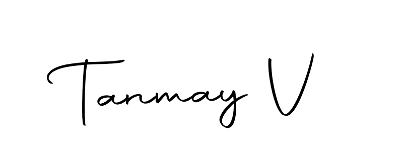 The best way (Autography-DOLnW) to make a short signature is to pick only two or three words in your name. The name Tanmay V include a total of six letters. For converting this name. Tanmay V signature style 10 images and pictures png