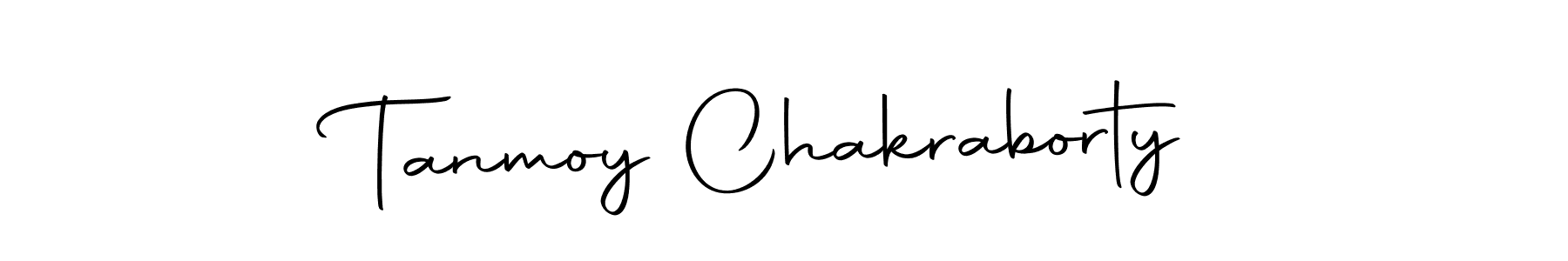 How to make Tanmoy Chakraborty name signature. Use Autography-DOLnW style for creating short signs online. This is the latest handwritten sign. Tanmoy Chakraborty signature style 10 images and pictures png